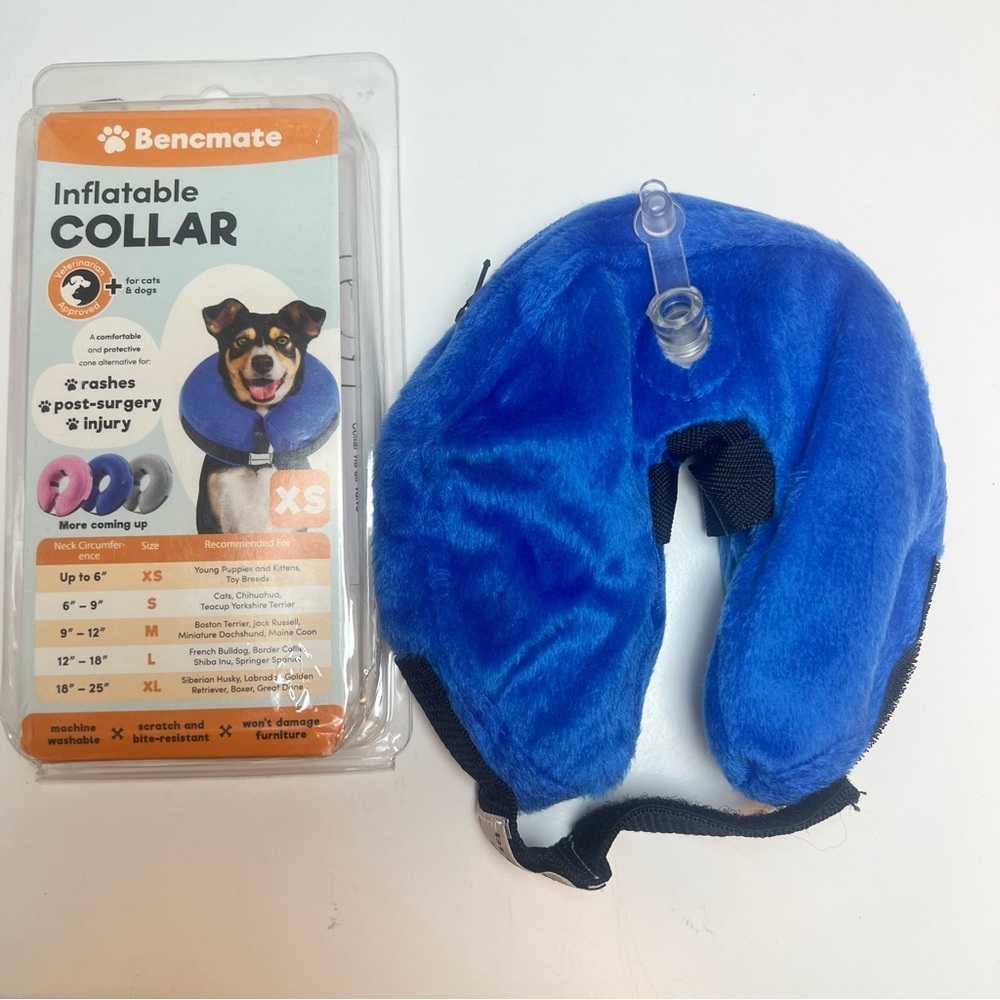 Bencmate Inflatable Collar for Pets - Blue - Picture 5 of 9